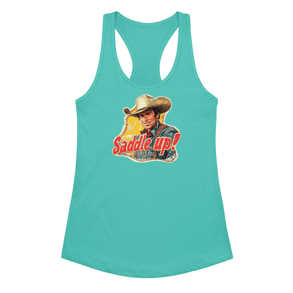 Saddle Up Women’s Fitted Racerback Tank Top
