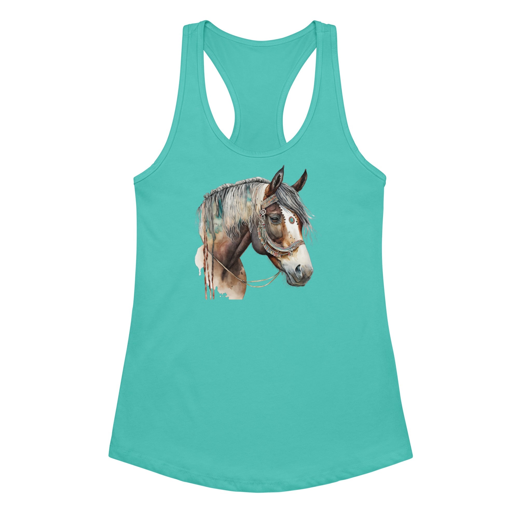 War Pony Women’s Fitted Racerback Tank Top