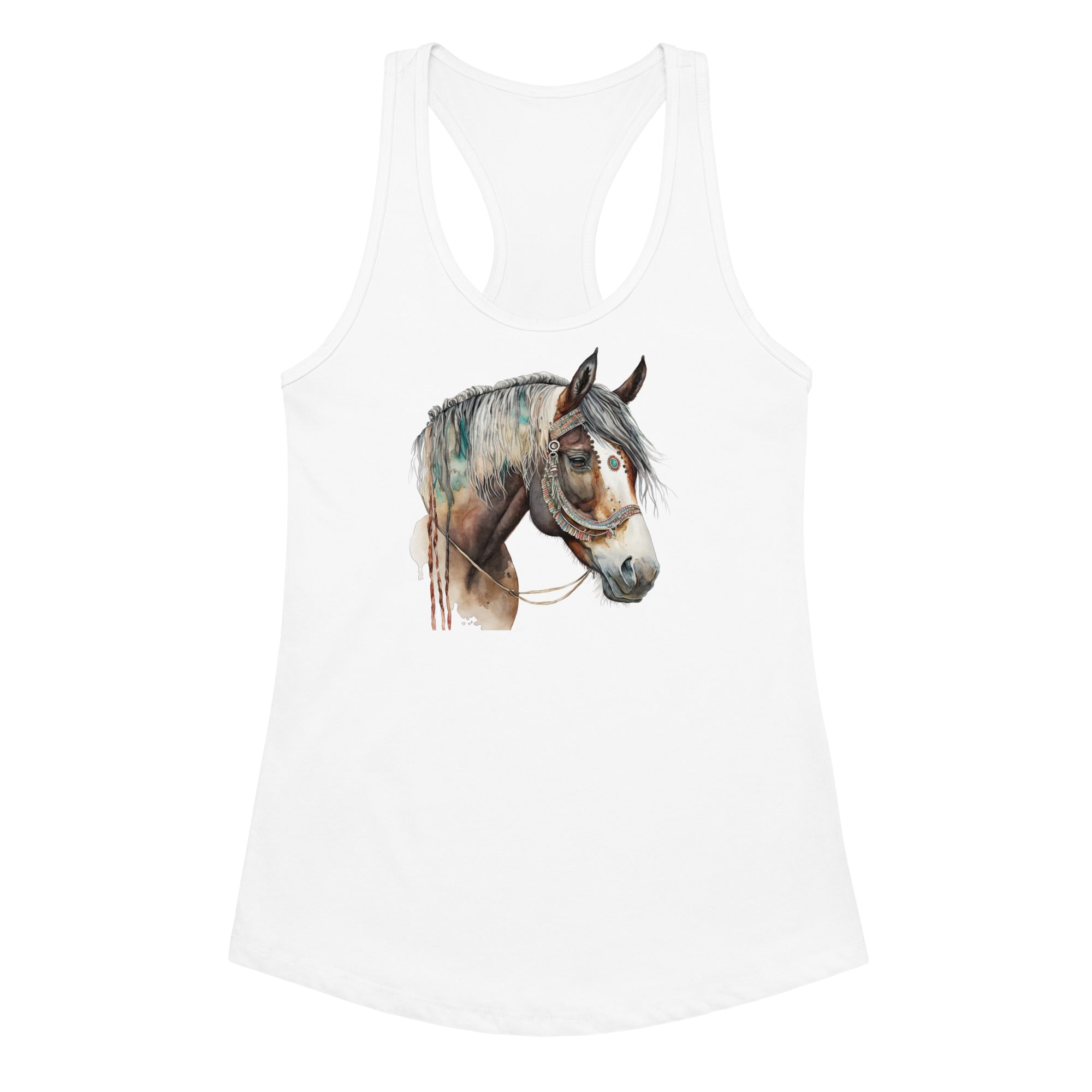 War Pony Women’s Fitted Racerback Tank Top